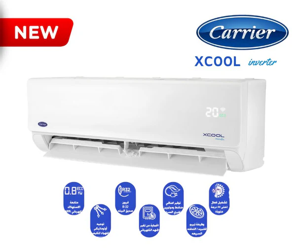 Carrier X-Cool Split Inverter Air Conditioner, 2.25 HP MODEL: 53KHEFT18DN8-708F XCOOL hover