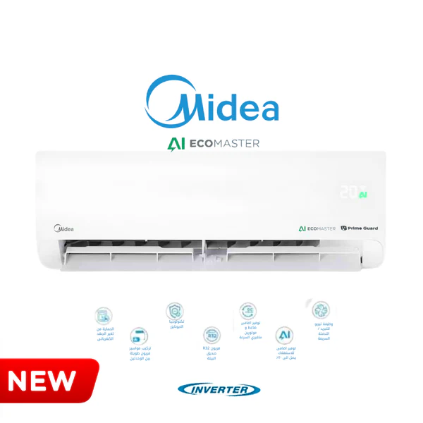 تكييف ميديا ايكو ماستر بارد انفرتر 3 ح ECO MASTER M1SCT-24CRDNF-Q8