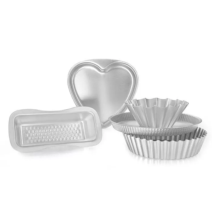Al-Ahram Classic Mixed Aluminum Dessert Mold Set, 5 Pieces