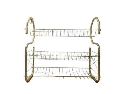 3-Tier Dish Rack (Nickel/Gold)