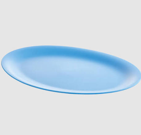 36cm Oval Serving Platter – Blue Style