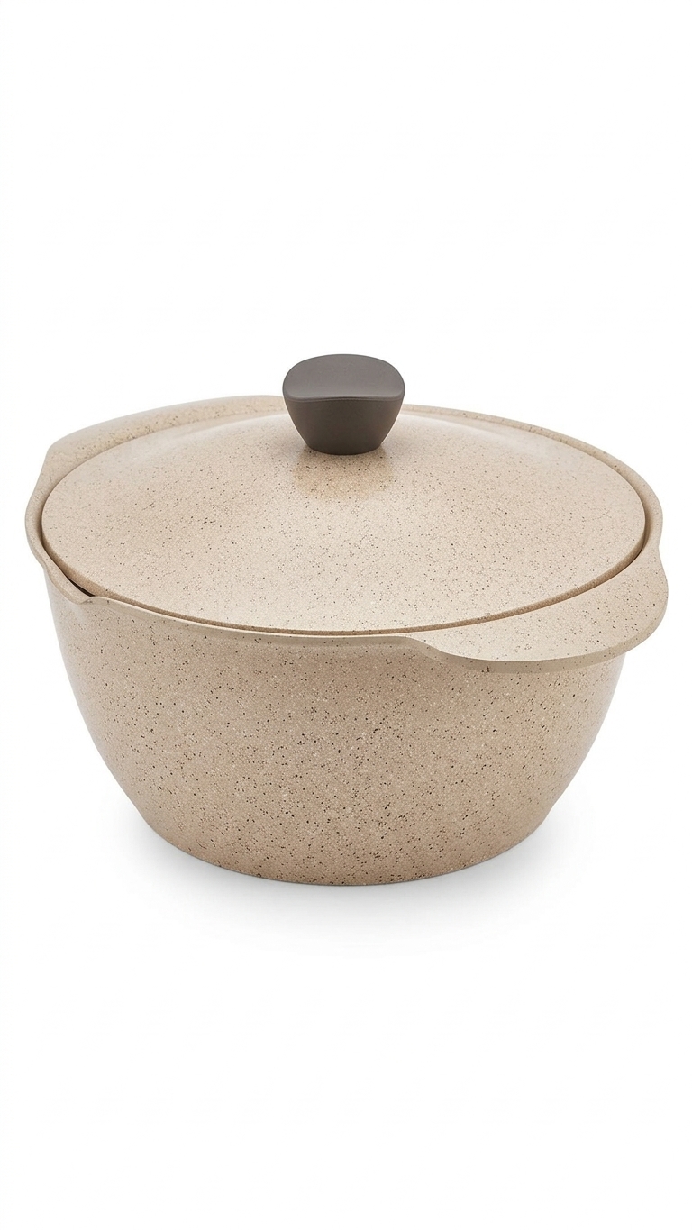 Master Pot M28 Granite Flower Beige