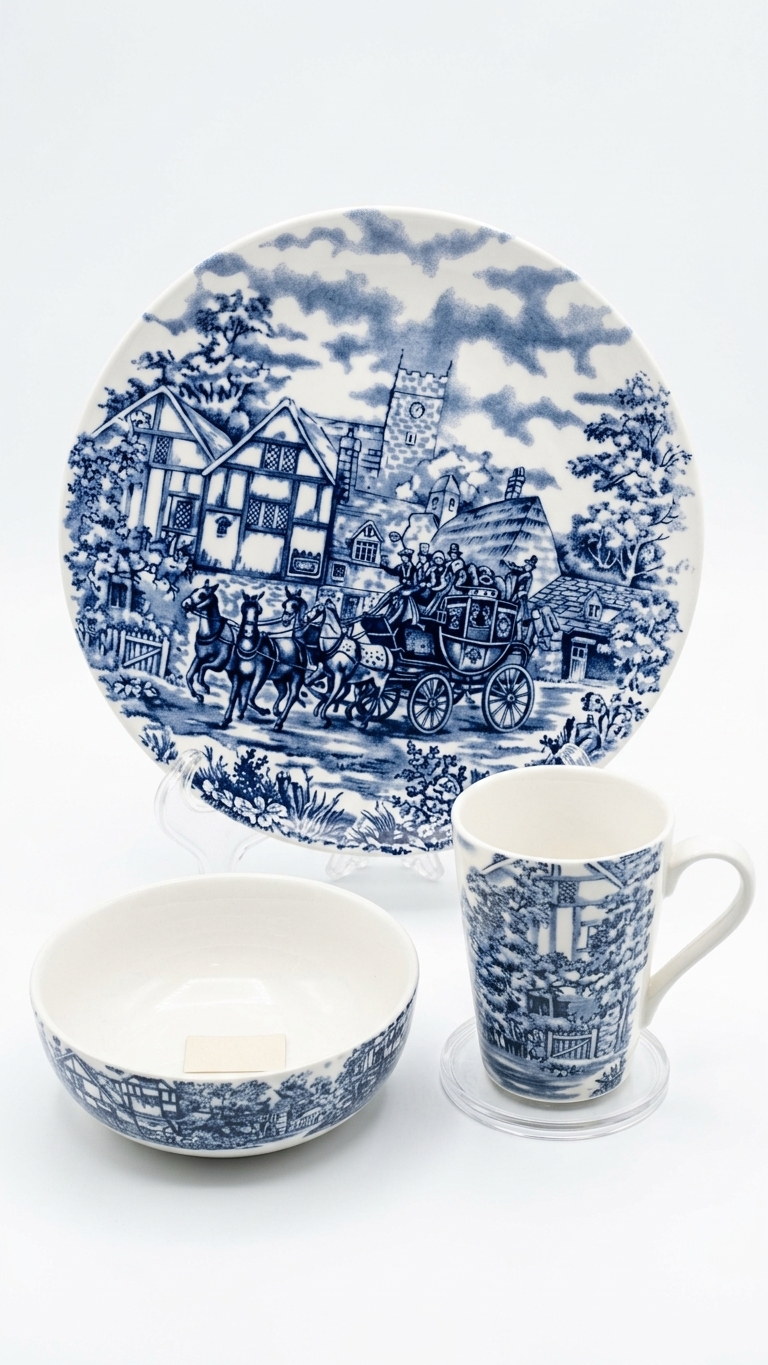 30-piece porcelain dinner set, English Home
