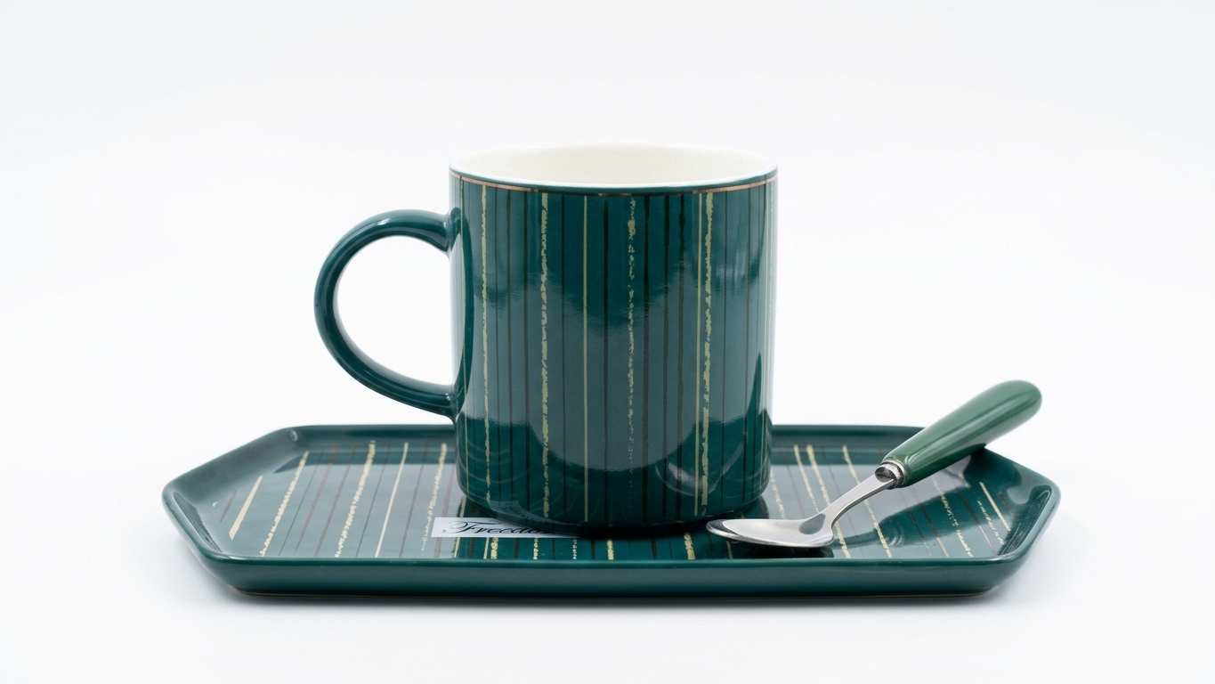 Rectangular dish and spoon mug SJ1289-6