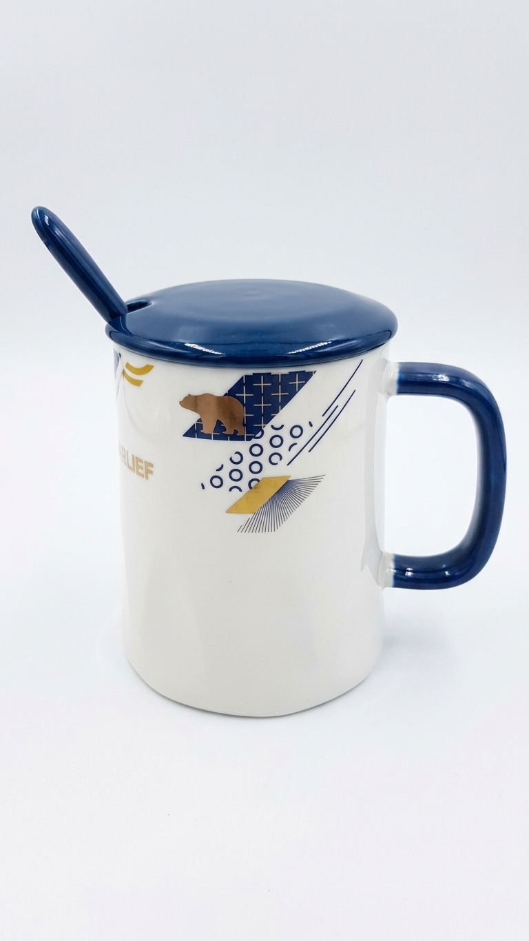 Cup with lid and spoon SJ2020