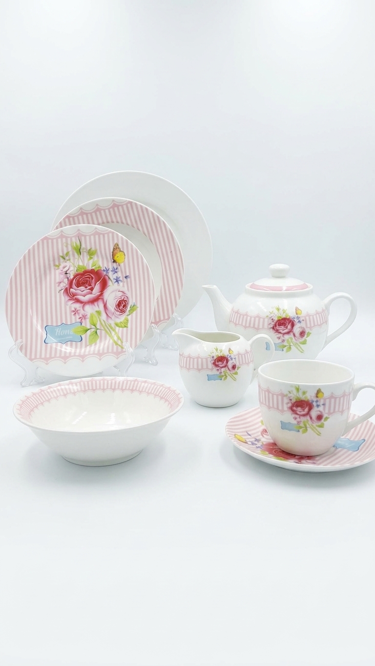 Prince 45-piece porcelain dinner set