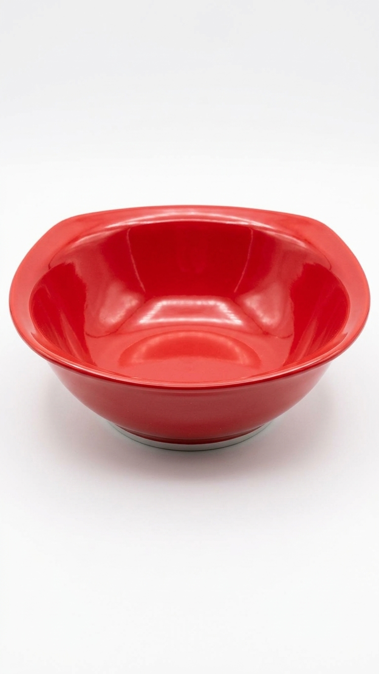 Square Bowl 24 Red Asia 98263