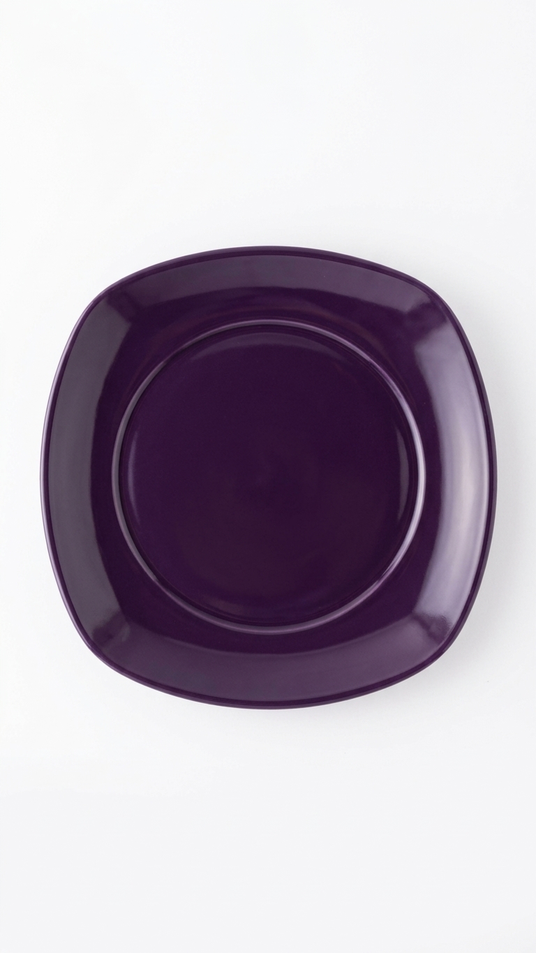 Square cake plate flat 19 cm 1069