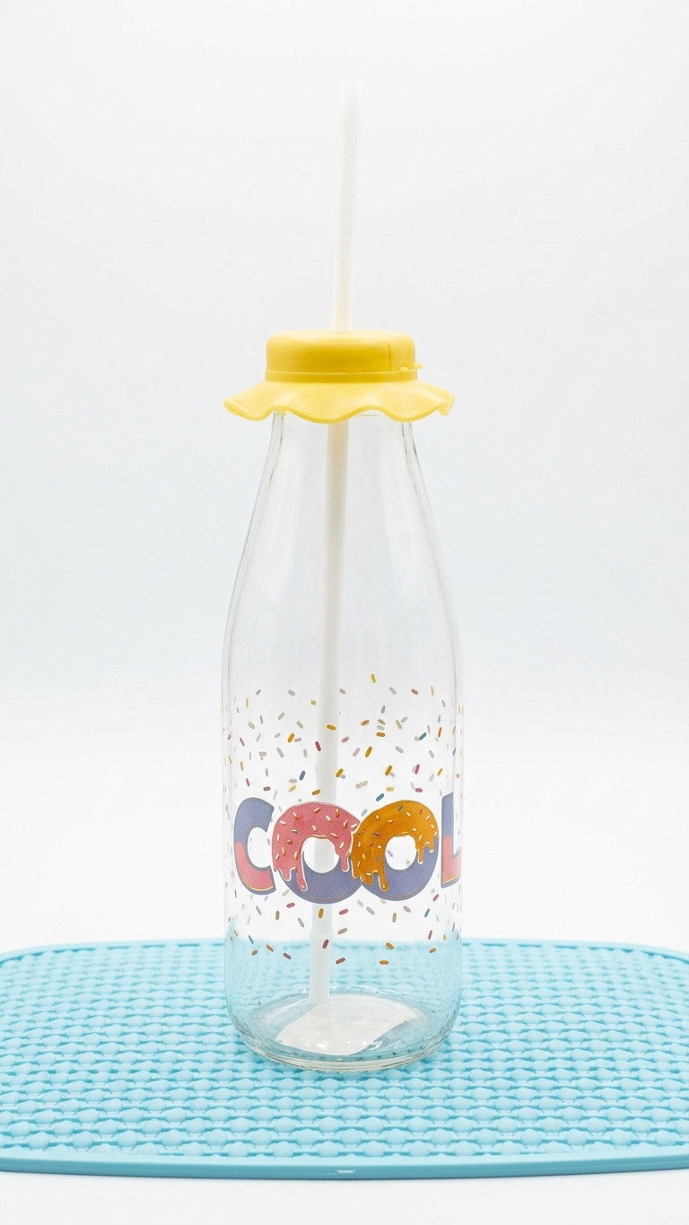500ml children's bottle with a straw (1684)