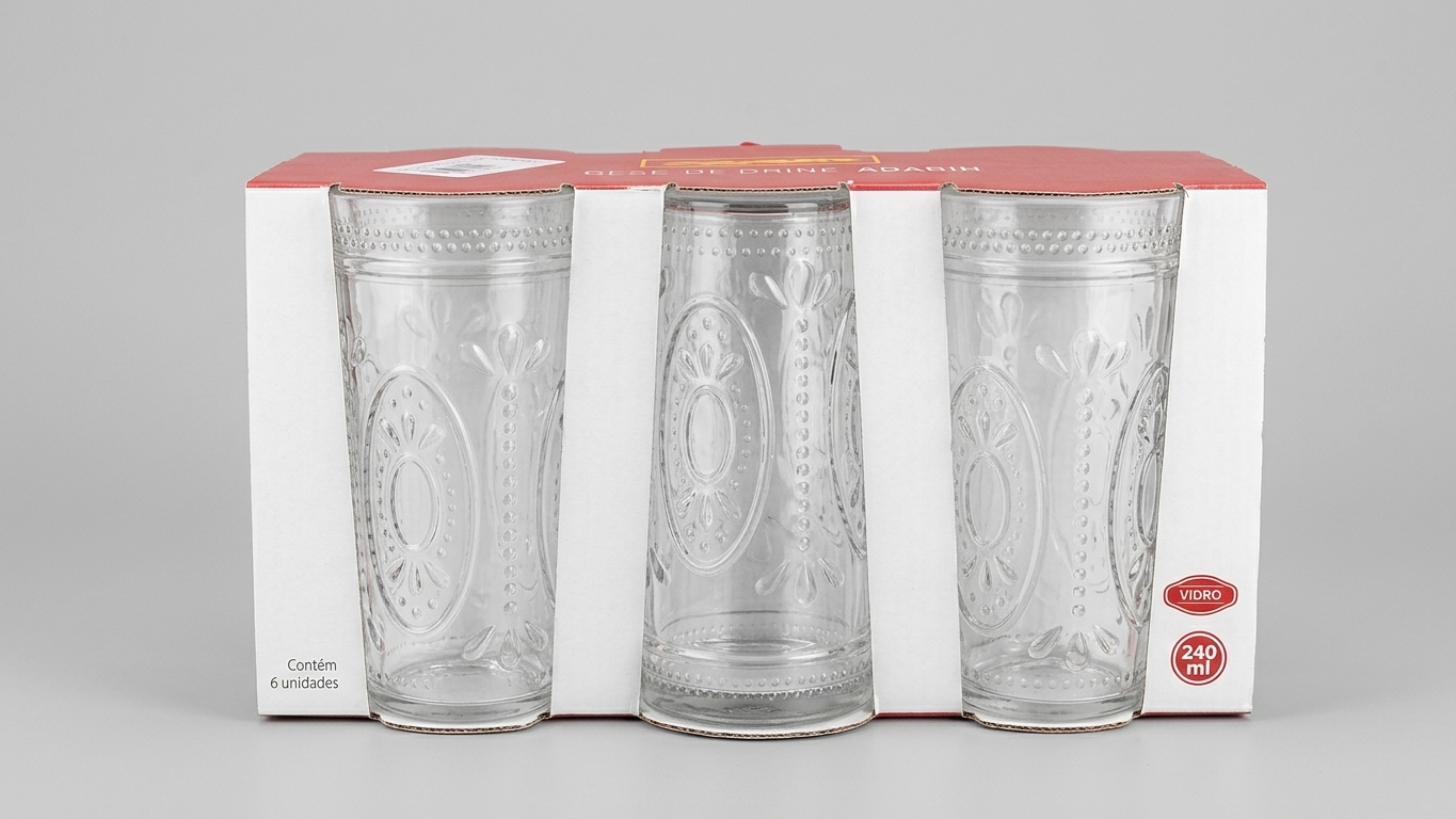 Qandil Round Cup Set 240mm with 6 Holders