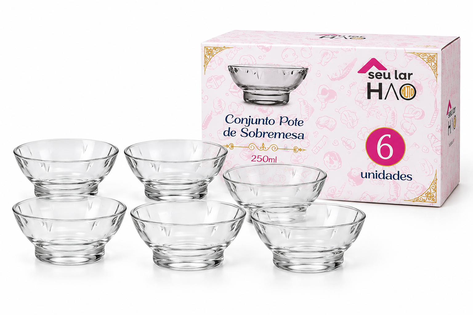 Janista Bowl Set, 225 mm, 6 pieces