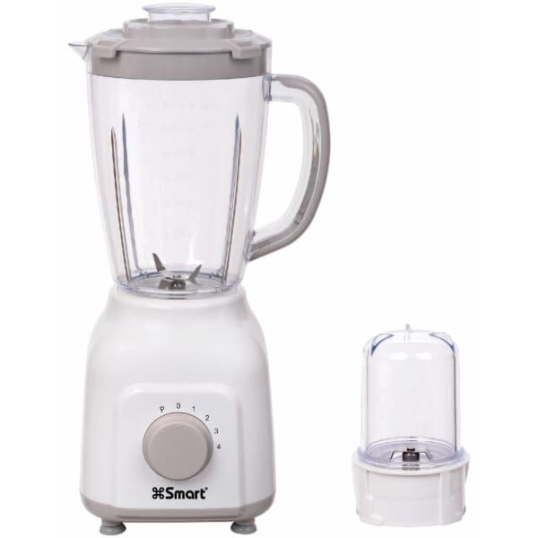 Blender Smart with Grinder, 1.5-liter capacity, 300 watts, white - SM-6133
